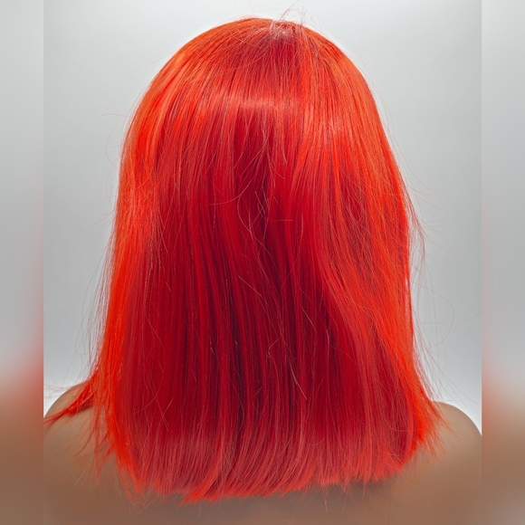 Uniwigs Phoenix Crimson Red Bob Synthetic Lace Front Wig - Picture 4 of 8